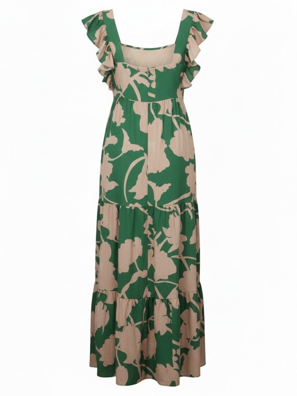 Floral Tiered Maxi Dress With Smocking -Large- Like New-$168 Retail - Picture 3 of 9